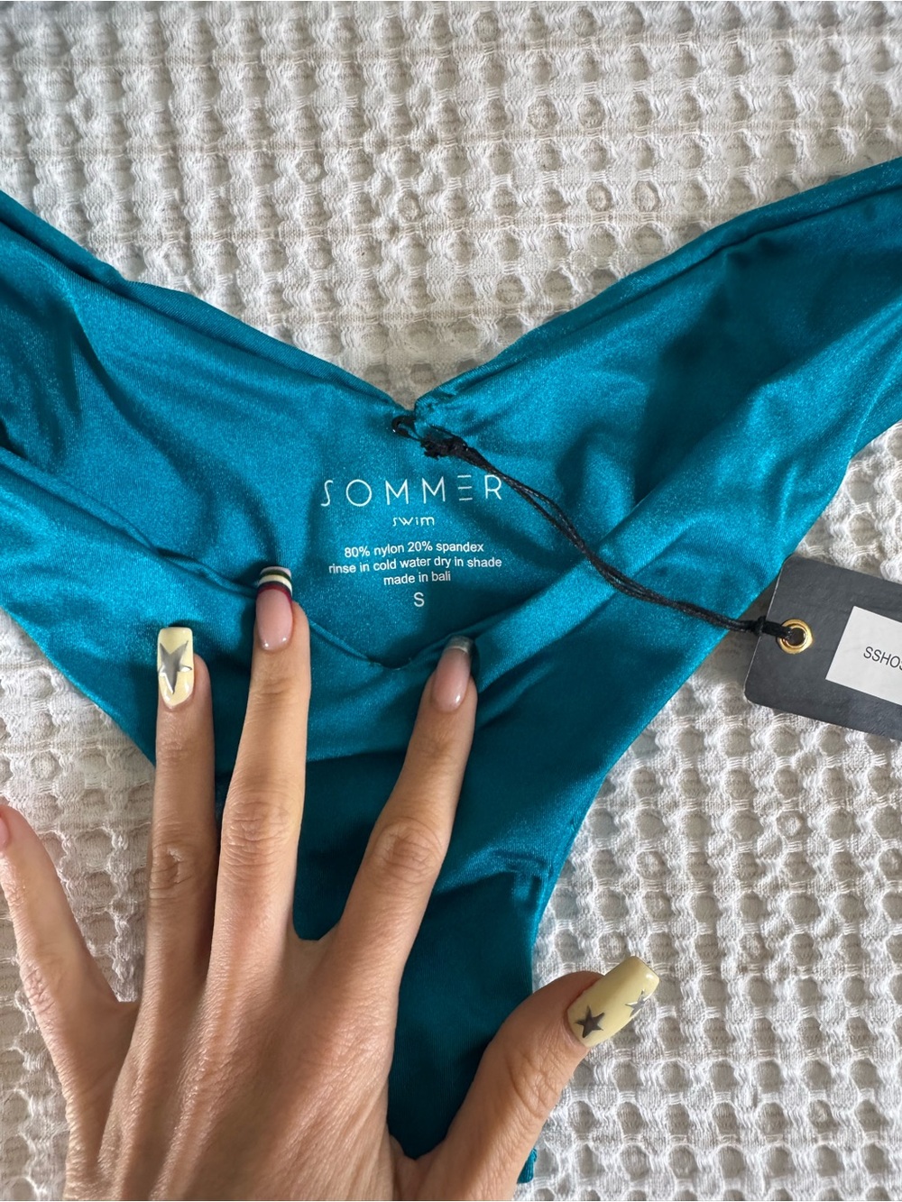 Teal Scoop Front V-Waist Bikini Set - Women Swim - Picture 3 of 4